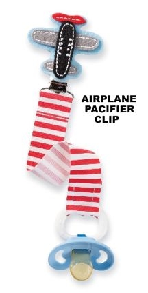 Mud Pie Baby Airplane Pacifier Clips Mud Pie Baby Airplane Pacifier Clips