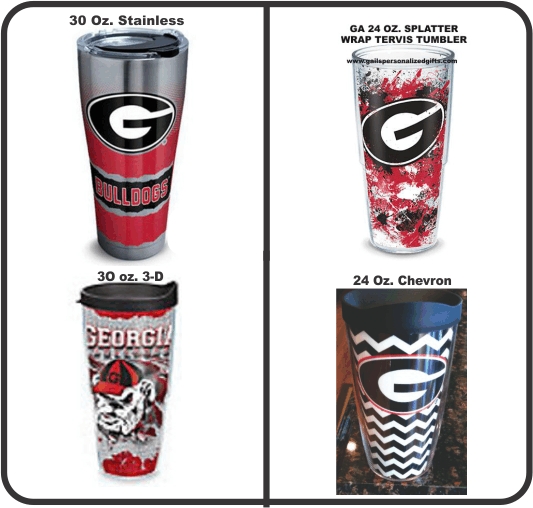 GA BULLDOGS TERVIS TUMBLERS - ASSORTED GA BULLDOGS TERVIS TUMBLERS - ASSORTED