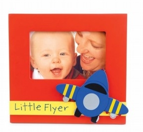 Oh Boy Airplane Little Flyer Wood Picture Frame from Mud Pie Oh Boy Airplane Little Flyer Wood Picture Frame from Mud Pie