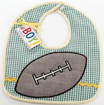 Football Baby Bibs by Mud Pie Football Baby Bibs by Mud Pie
