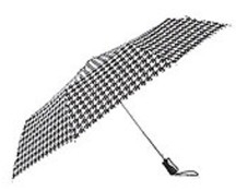 Black and White Houndstooth Monogrammed Umbrellas Black and White Houndstooth Monogrammed Umbrellas