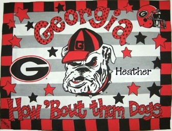 Georgia Bulldogs Toddler Pillow and Pillowcase Georgia Bulldogs Toddler Pillow and Pillowcase