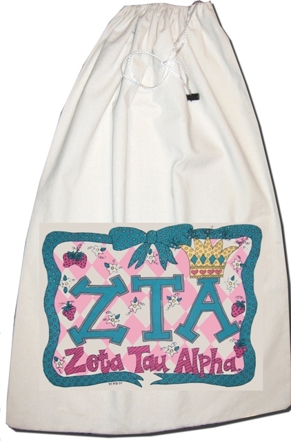 GREEK Zeta Tau Alpha Laundry Bag GREEK Zeta Tau Alpha Laundry Bag