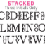 THREE INIITAL MONOGRAM (LAST NAME INITIAL LARGER ON RIGHT) THREE INIITAL MONOGRAM (LAST NAME INITIAL LARGER ON RIGHT)