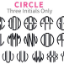Circle Monogram - 3 initials only Circle Monogram - 3 initials only