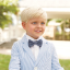 Blue Seersucker Suit with Bow Tie Blue Seersucker Suit with Bow Tie