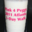 3 lines of block text ALL CAPS added on 16 oz. tumbler in fuchsia/hot pink 3 lines of block text ALL CAPS added on 16 oz. tumbler in fuchsia/hot pink