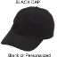 #8 Solid Black Cap - Blank or Personalized with name, monogram, or text of your choice #8 Solid Black Cap - Blank or Personalized with name, monogram, or text of your choice