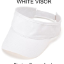 #10  Solid White Visor - Blank or Personalized with a name, monogram or short text of your choice #10  Solid White Visor - Blank or Personalized with a name, monogram or short text of your choice