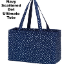 Navy Scattered Dot Ultimate Tote (blank) Navy Scattered Dot Ultimate Tote (blank)