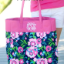 Posie Tote-Vine Monogram-White Thread Posie Tote-Vine Monogram-White Thread