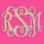 Unfinished Interlocking Vine Monogram Unfinished Interlocking Vine Monogram